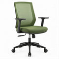 Ergonomischer Bürodrehstuhl Grün/Schwarz mit Netzrückenlehne, 64 x 64 x 96–106 cm