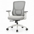 Ergonomischer Bürodrehstuhl Grau/Weiss, 65 x 65 x 116–126 cm